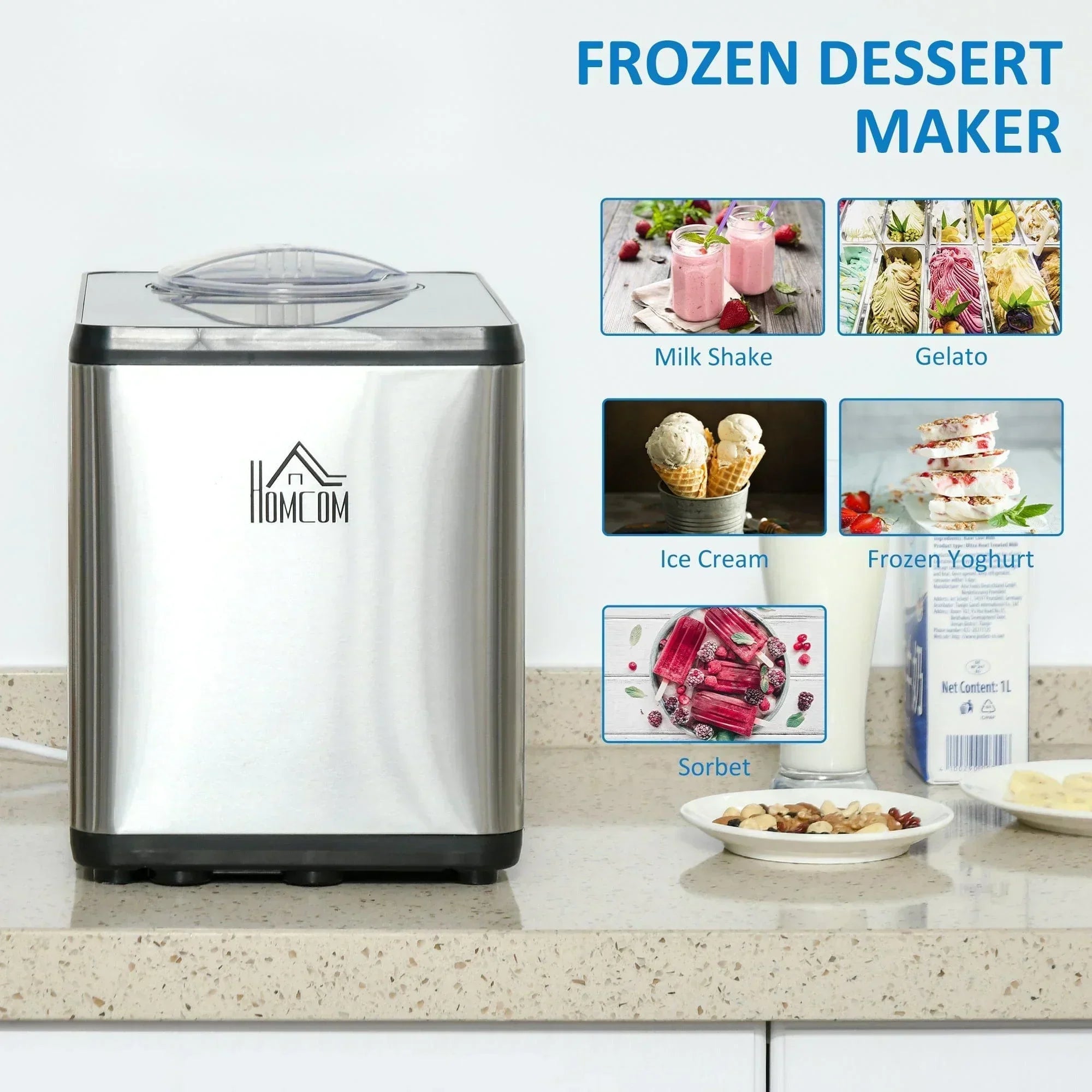 1.5L Ice Cream/Milkshake Maker Machine (DON'T ORDER, TEST PRODUCT)